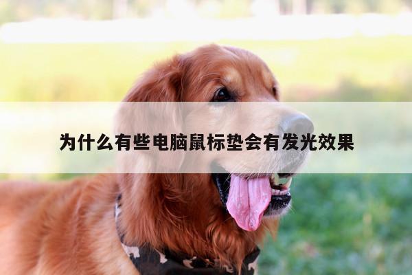 易游体育-为什么有些电脑鼠标垫会有发光效果