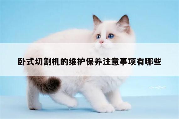 卧式切割机的维护保养注意事项有哪些【yy易游体育】